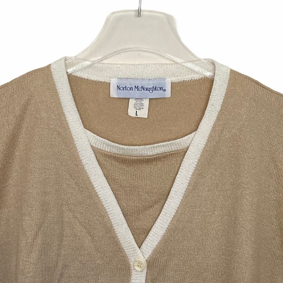 Norton McNaughton V-Neck Acrylic Pullover Sweater - Picture 2 of 4